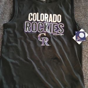 Colorado Rockies tank top & basketball shorts